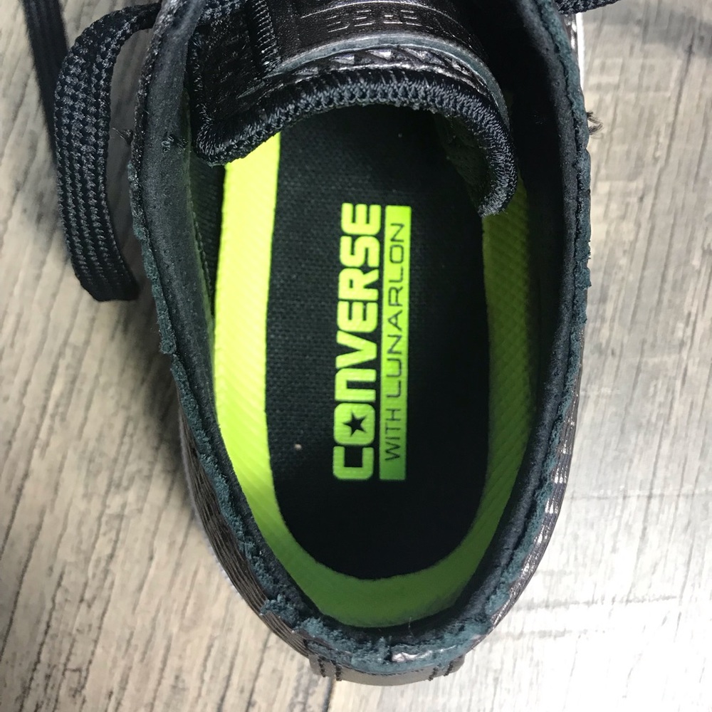 NWT Converse Ctas || OX Black Silver W AUTHENTIC - Picture 6 of 7